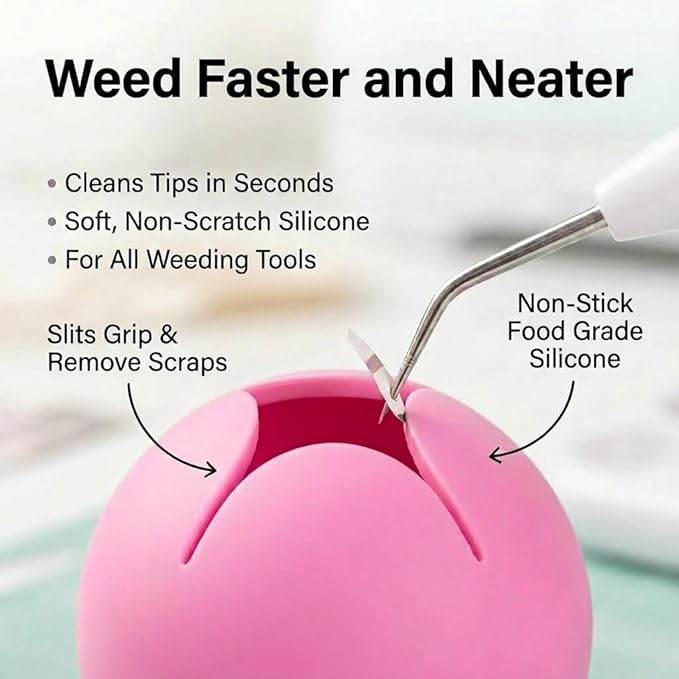 iVyne Berry Suctioned Vinyl Weeding Scrap Collector | Versatile Multi-Surface - Image 3