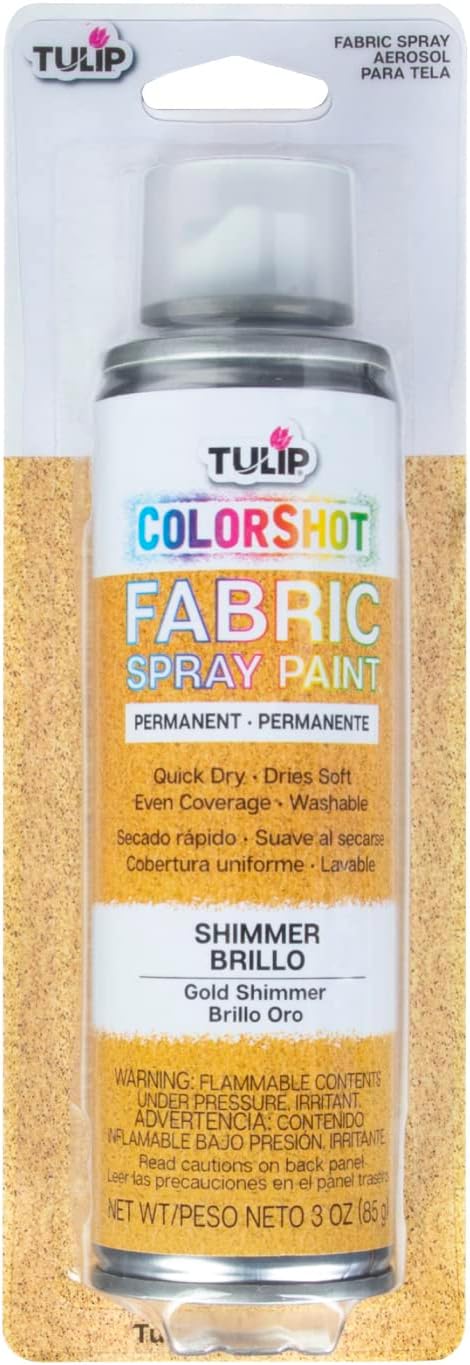 Tulip ColorShot Instant Fabric Spray Paint, Permanent Color Spray-On Fabric by Tulip