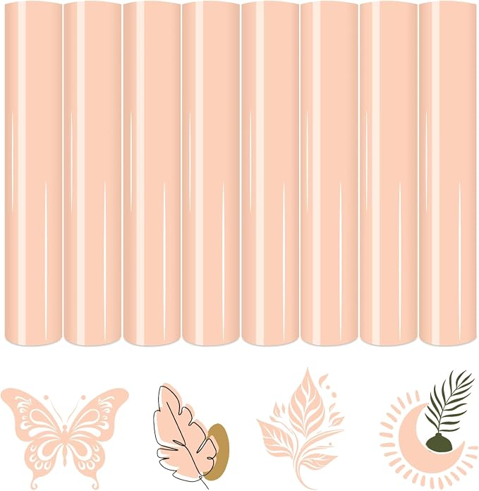 HTVSTD Pale Pink Boho HTV Heat Transfer Vinyl 8pcs 12×10in Iron on Vinyl | by CraftingEveryday