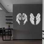 ORIGACH 4PCS Large Angel Wings Stencils 11.8x11.8 inch, Durable Flexible DIY - Image 7