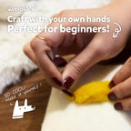 Woolbuddy Needle Felting Kit for Beginner Adults, Starter Set - Image 4