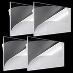 Roowest 4 Pcs 24 x 48 Inch, 1/4 Inch Thick Clear Acrylic Sheets Plastic by Roowest