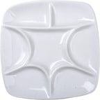 MEEDEN 7-Well Square White Porcelain Artist Paint Palette by MEEDEN
