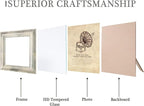 5x5 Picture Frames Set of 4 Vintage Photo Frame, Rustic Retro Photo Frame - Image 2
