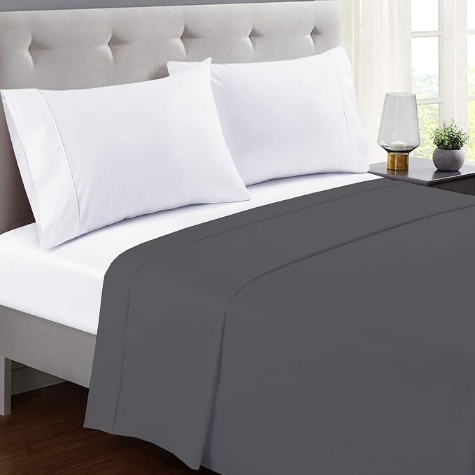 GOLD TEXTILES Twin Flat Sheet 6 Pack – Brushed Microfiber Top Sheets - Image 2