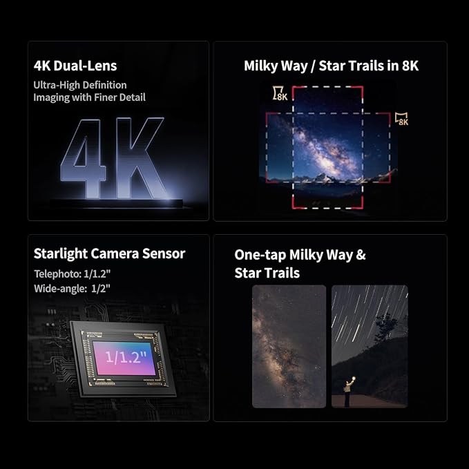ZWO Seestar S30 Pro Smart Telescope, App-Controlled Astrophotography | 4K Dual - Image 3