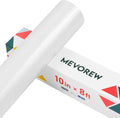 White Glitter HTV Heat Transfer Vinyl, Glitter Iron on Vinyl Roll 10" x 8ft | by MEVOREW