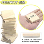 30PCS Wooden Squares for Crafts, 1/4 Inch Thick Wooden Blocks, Natural Blank - Image 4