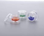 Hipiwe 8 Sets 5 Layers Clear Plastic Round Storage Jars Jewelry Bead Storage - Image 9