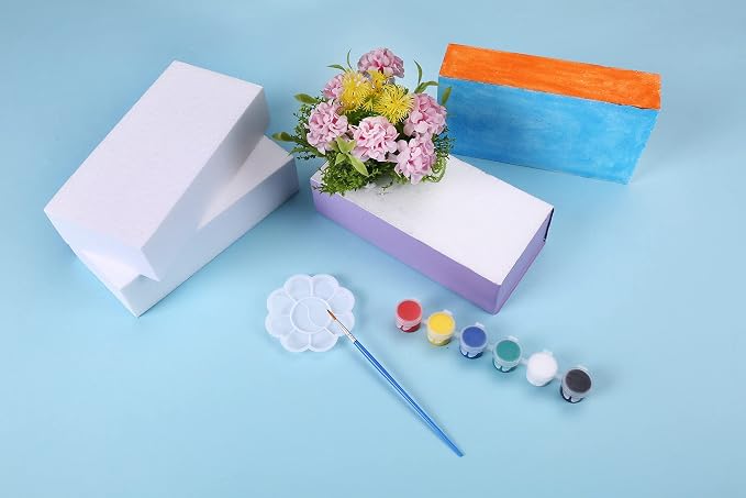 AMZQNART 4pcs 8x4x2in Craft Foam Blocks White - Image 6