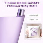 Tintnut Violet Holographic Heat Transfer Vinyl Roll, easy cut & weed, stretch - Image 2