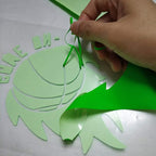 FUNKAKA Neon Green HTV Heat Transfer Vinyl Rolls, Stretchy PU HTV Vinyl - Image 4