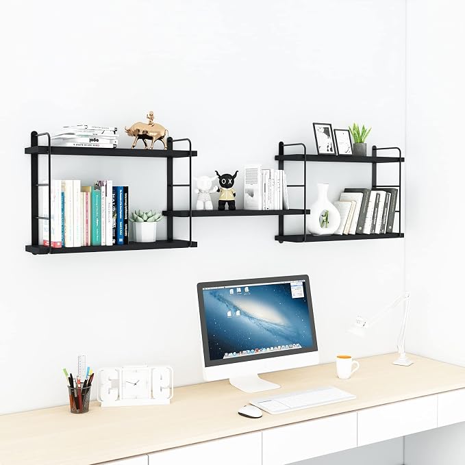MXCSE Wall Shelves, Wall Mounted Bookshelves, DIY Floating Shelves - Image 2