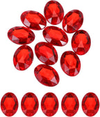 MECCANIXITY 10Pcs Acrylic Oval Gems 30x40 mm Flat Back Artificial Rhinestones by MECCANIXITY