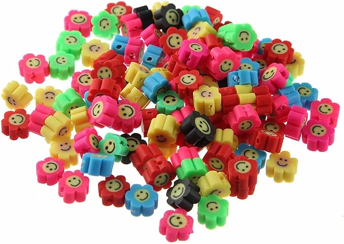 100pcs Mixed Polymer Clay Spacer Beads - Image 4