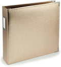We R Memory Keepers 12x12 Gold Faux Leather Photo Album, Three Ring Binder by WeRMemoryKeepers