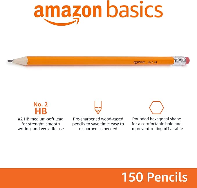 Amazon Basics Wood-Cased #2 Pencils - Image 2