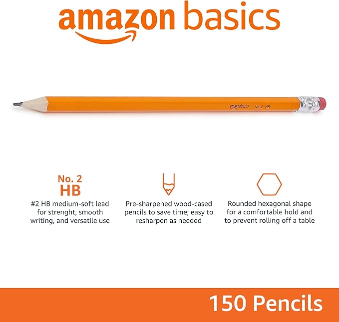 Amazon Basics Wood-Cased #2 Pencils - Image 2