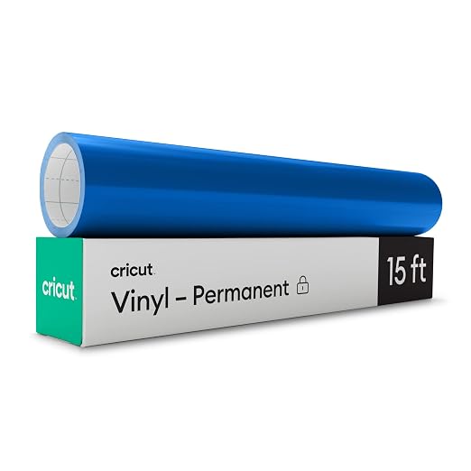Cricut Premium Permanent Vinyl Roll, Medium Blue by Unknown