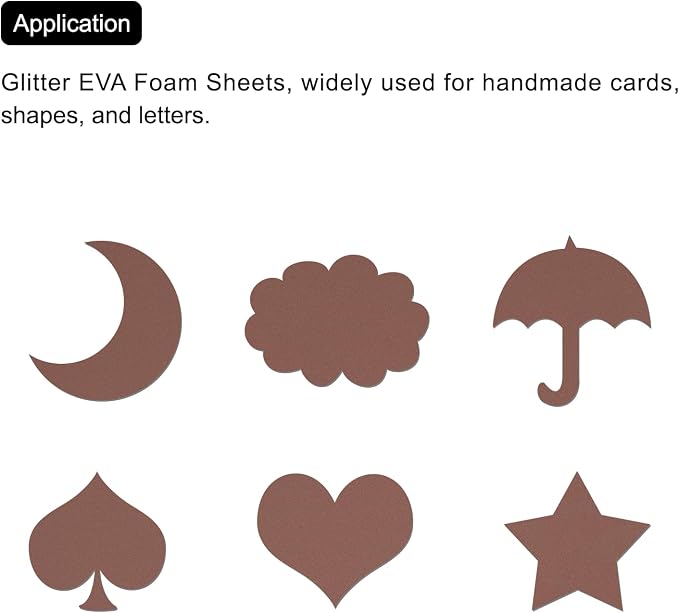 uxcell Coffee EVA Foam Sheets, 11.8x7.9 in 2mm Thick Handicraft Foam Paper - Image 6