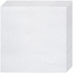 10 PCS White Aida Cloth 14 Count Cross Stitch Fabric | Pre-Cut Squares Fabric by Nitelemn