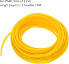 uxcell PET Expandable Sleeving 25ft 1/8" Yellow Cable Management Sleeve Cord - Image 3