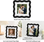 High-End Black 4x4'' Square Zinc Alloy Picture Frames, - Image 4