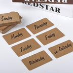 Nettbe 100pcs 3.54"x2" Blank Kraft Paper Business Card, Words Message Notes - Image 5