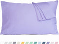 Pillow Cases, King Size Cotton Percale Weave Pillowcases, Pre-Shrunk Breathable by HOMTEC