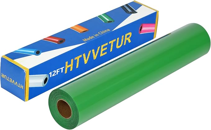 HTV Iron on Vinyl 12Inch by 12ft Roll HTV Heat Transfer Vinyl - Image 2