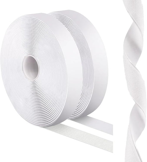 1''×41Ft White Heavy Duty Hook And Loop Tape Adhesive, No Punching Picture Wall by ThankforvisitingSKYNEO
