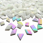 Iridescent White Glass Mosaic Tiles - Image 3