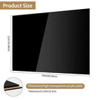 Lesnlok 2 Pieces 12 x 24 Black Acrylic Sheet 1/8 inch Thick 3mm Black - Image 2