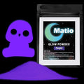 Matio Glow in The Dark Pigment Powder, 15g/0.5oz Purple Luminous Pigments | by Matio