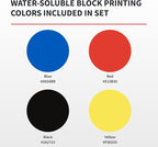 Speedball Water-Soluble Block Printing Ink Set – 4 Bold Colors - Image 4