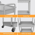 5 Tier Rolling Utility Cart - Image 2