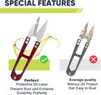 UCEC 12 Packs Thread Snips for Sewing Scissors Small Crochet Scissors Thread - Image 2
