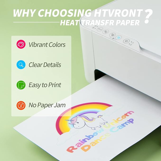 HTVRONT Iron on Transfer Paper for T Shirts - Image 2
