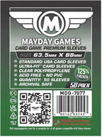 Mayday Games 7077 Clear Premium Card Sleeves 63.5x88 mm by MAYDAYGAMES