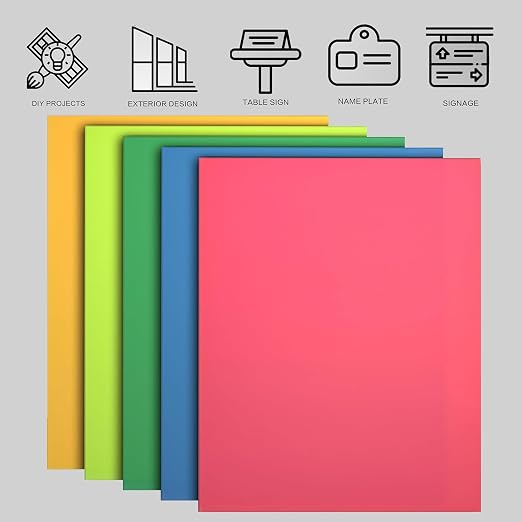 TOEPODO Glow in The Dark Acrylic Sheets, 1/8 Thickness 19 * 12inch, Fluorescent - Image 5