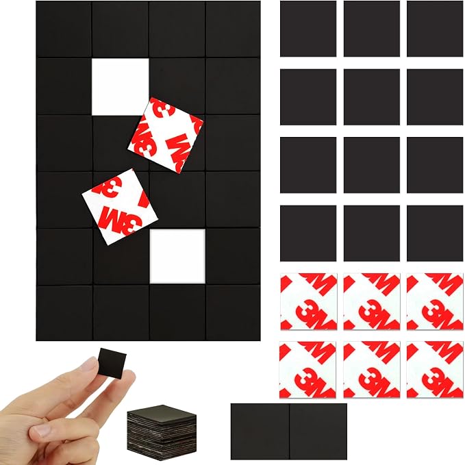 Pre-Cut Magnet Tape Strip, Thin Magnetic Squares by CHUNNIAOUSMARKET