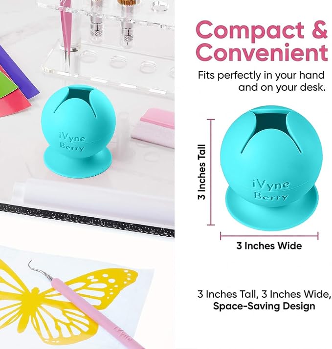 iVyne Berry Suctioned Vinyl Weeding Scrap Collector | Versatile Multi-Surface - Image 7