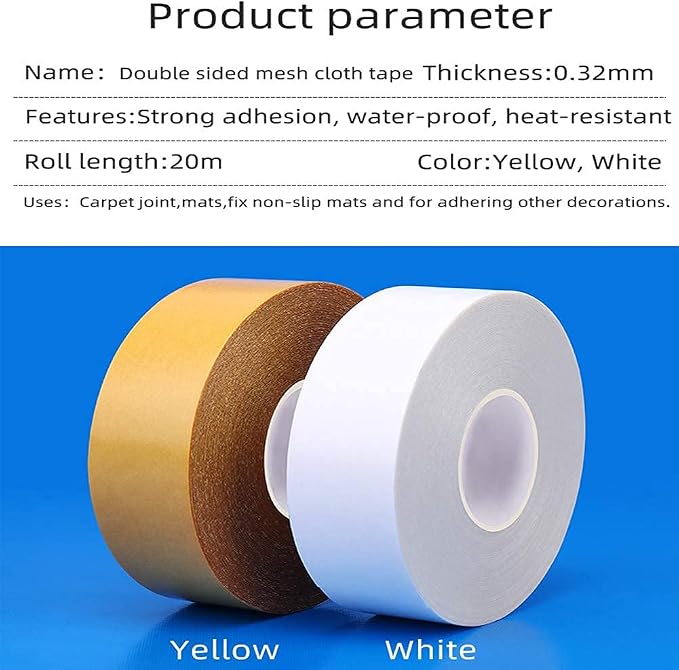 Qujianwei Carpet Tape Double Sided, Rug Tape - Image 3