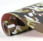 FUNKAKA Camo Army Earthy HTV Heat Transfer Vinyl Rolls, Stretchy PU HTV Vinyl by FUNKAKA