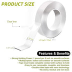 Aylaa Double Sided Tape Heavy Duty, 1.18"x120" Nano Double Sided Adhesive Tape - Image 3