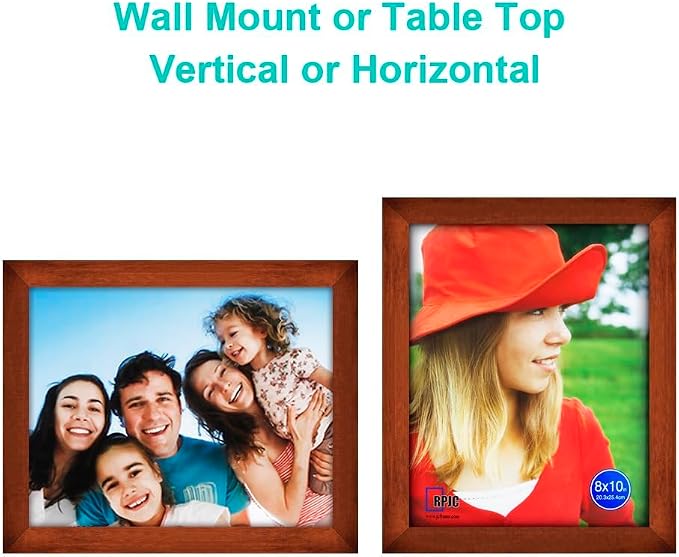 RPJC 8x10 Inch Picture Frame Made of Solid Wood High Definition Glass - Image 5