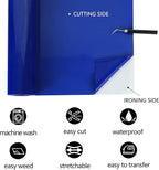 TUMIYA Blue Heat Transfer Vinyl HTV Rolls, Glossy Adhesive HTV Vinyl - Image 2