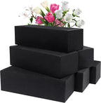 Prashent 6 Pcs Black Floral Foam Blocks by Prashent