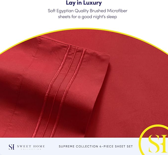 Twin XL Sheets - Breathable Luxury Sheets - 1800 Supreme Collection Extra Soft - Image 6