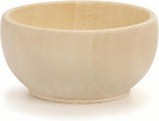 ZENFUN 20 Pack Wooden Pinch Bowls, Mini Unfinished Bowl Set - Image 3